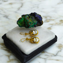 Load image into Gallery viewer, Gold Scarab Egyptian Earring