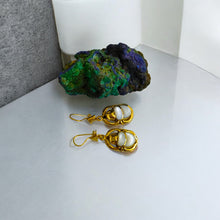 Load image into Gallery viewer, Gold Scarab Egyptian Earring