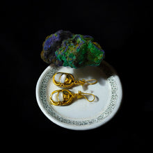 Load image into Gallery viewer, Gold Scarab Egyptian Earring