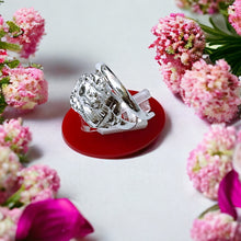 Load image into Gallery viewer, Silver Goddess Sekhmet Adjustable Ring