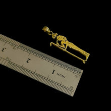 Load image into Gallery viewer, Gold Goddess Seshet The Scribe Pendant Necklace