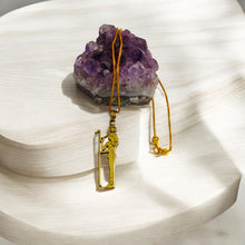 Load image into Gallery viewer, Gold Goddess Seshet The Scribe Pendant Necklace