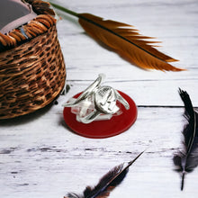 Load image into Gallery viewer, Silver God Thoth The Scribe Adjustable Ring