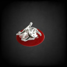 Load image into Gallery viewer, Silver God Thoth The Scribe Adjustable Ring