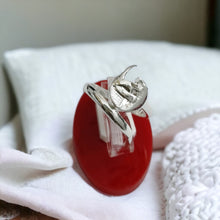 Load image into Gallery viewer, Silver God Thoth The Scribe Adjustable Ring