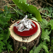 Load image into Gallery viewer, Silver God Thoth The Scribe Adjustable Ring