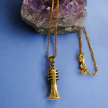 Load image into Gallery viewer, Gold Djed Pillar Pendant