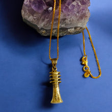 Load image into Gallery viewer, Gold Djed Pillar Pendant