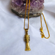 Load image into Gallery viewer, Gold Djed Pillar Pendant