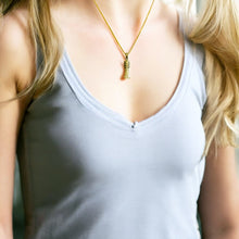 Load image into Gallery viewer, Gold Djed Pillar Pendant