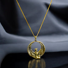 Load image into Gallery viewer, Goddess Isis The mighty Gold Pendant Necklace
