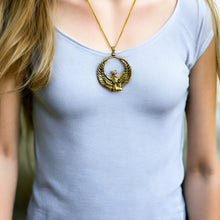 Load image into Gallery viewer, Goddess Isis The mighty Gold Pendant Necklace