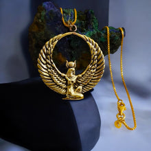 Load image into Gallery viewer, Goddess Isis The mighty Gold Pendant Necklace