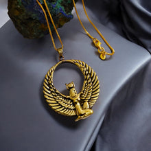 Load image into Gallery viewer, Goddess Isis The mighty Gold Pendant Necklace