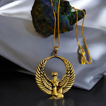 Load image into Gallery viewer, Goddess Isis The mighty Gold Pendant Necklace