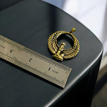 Load image into Gallery viewer, Goddess Isis The mighty Gold Pendant Necklace