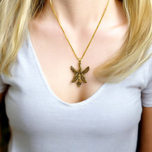 Load image into Gallery viewer, Winged Isis Gold Pendant Necklace