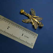 Load image into Gallery viewer, Winged Isis Gold Pendant Necklace