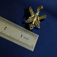 Load image into Gallery viewer, Winged Isis Gold Pendant Necklace