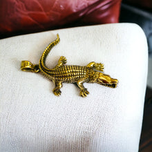 Load image into Gallery viewer, God Sobek The crocodile Gold  Pendant Necklace
