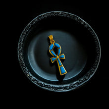 Load image into Gallery viewer, Gold Key Of Life Ankh Pendant Necklace
