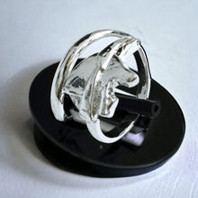 Load image into Gallery viewer, Silver God Anubis Adjustable Ring
