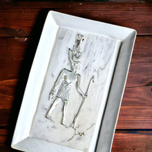 Load image into Gallery viewer, Silver God Amun Large Pendant Necklace
