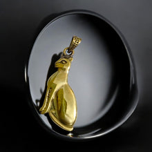 Load image into Gallery viewer, Bastet The Cat Pendant Gold Necklace
