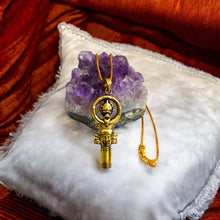 Load image into Gallery viewer, Hathor Amulet Gold Pendant Necklace
