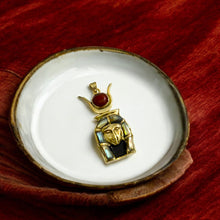 Load image into Gallery viewer, Goddess Hathor Gold Mother of Pearl Pendant Necklace
