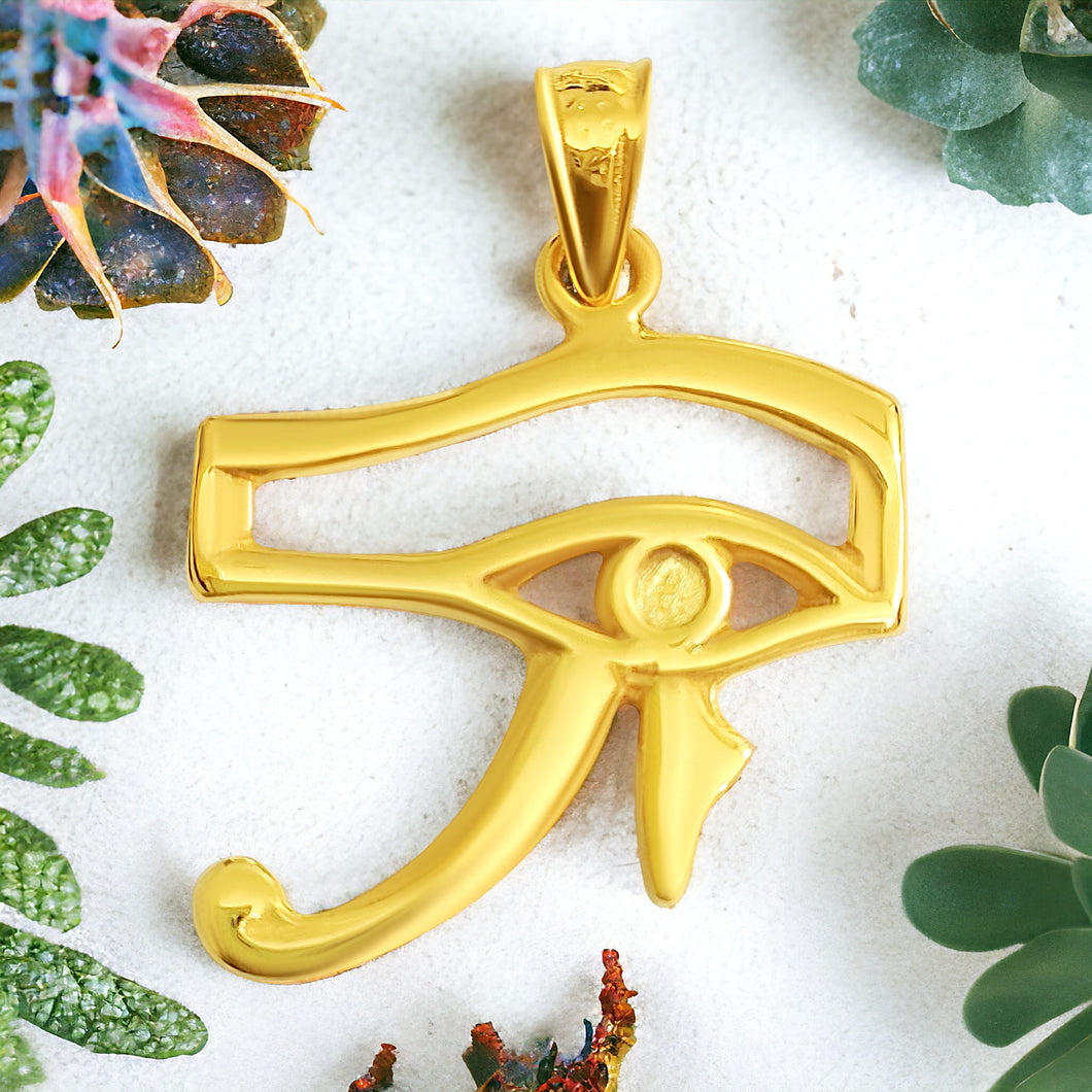 Gold Eye Of Horus Pendant