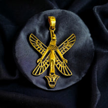 Load image into Gallery viewer, Winged Isis Gold Pendant Necklace

