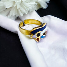 Load image into Gallery viewer, Eye Of Horus Ring, Egyptian Jewelry, Gods Goddess, Talsiman Ring, Divine Minimalist Ring, Gift for Men and Women
