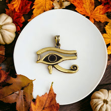 Load image into Gallery viewer, Gold Eye Of Horus Pendant Necklace
