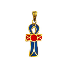 Load image into Gallery viewer, Gold Key Of Life Ankh Pendant Necklace
