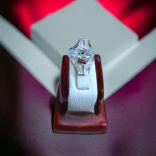 Load image into Gallery viewer, Silver Goddess Sekhmet adjustable Ring
