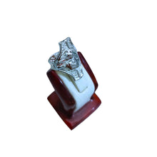 Load image into Gallery viewer, Silver Goddess Sekhmet adjustable Ring
