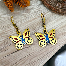 Load image into Gallery viewer, Gold Egyptian Butterfly Earring, Gift For Women
