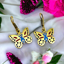 Load image into Gallery viewer, Gold Egyptian Butterfly Earring, Gift For Women
