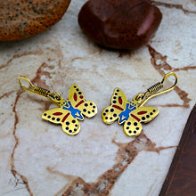 Load image into Gallery viewer, Gold Egyptian Butterfly Earring, Gift For Women
