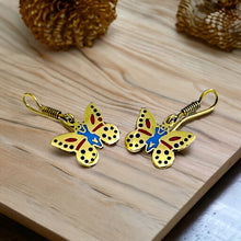 Load image into Gallery viewer, Gold Egyptian Butterfly Earring, Gift For Women
