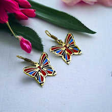 Load image into Gallery viewer, Gold Egyptian Butterfly Earring, Gift For Women
