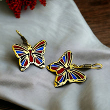 Load image into Gallery viewer, Gold Egyptian Butterfly Earring, Gift For Women
