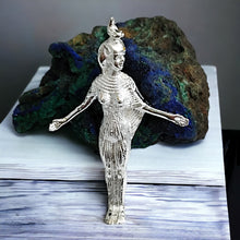 Load image into Gallery viewer, Silver Goddess Selket Pendant Necklace
