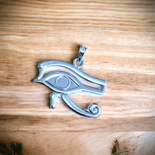 Load image into Gallery viewer, Silver Large Of Horus Pendant Necklace
