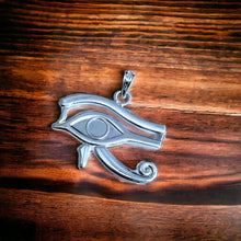 Load image into Gallery viewer, Silver Large Of Horus Pendant Necklace
