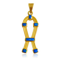 Load image into Gallery viewer, SAA Opal Amulet Gold Pendant
