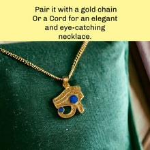 Load image into Gallery viewer, Sparkle Eye Of horus Gold Pendant
