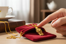 Load image into Gallery viewer, Gold Sekhmet Pendant, Egyptian Revival Lion Goddess Necklace
