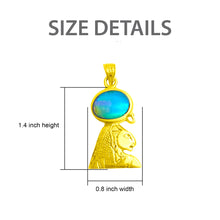 Load image into Gallery viewer, Goddess Sekhmet Pendant, Egyptian Jewelry, Gods Goddess, Talsiman Pendant, Divine Minimalist Pendant, Gift for Men and Women
